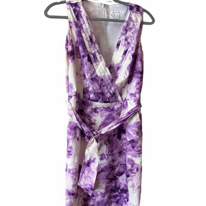 Banana Republic Purple Tie Dye 100% Cotten Dress.Size 12